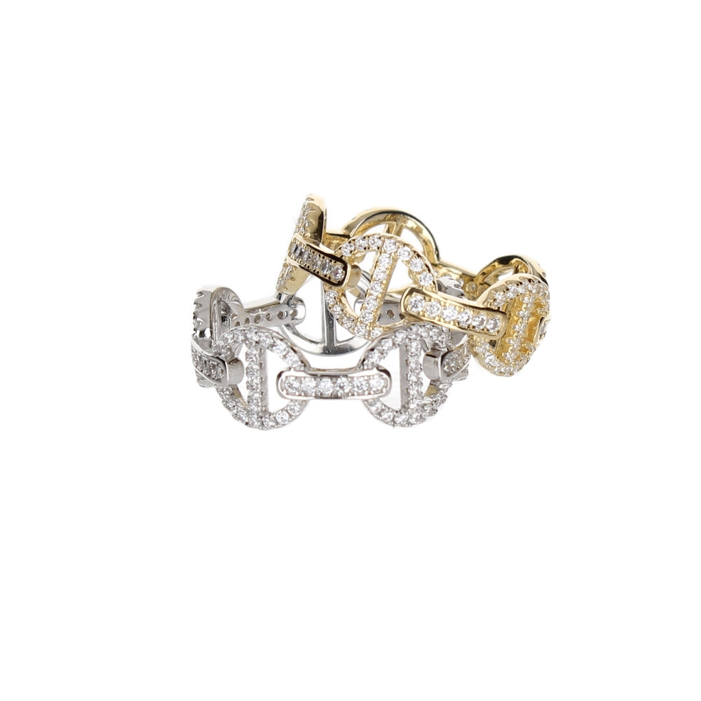 PAVE LINK RING