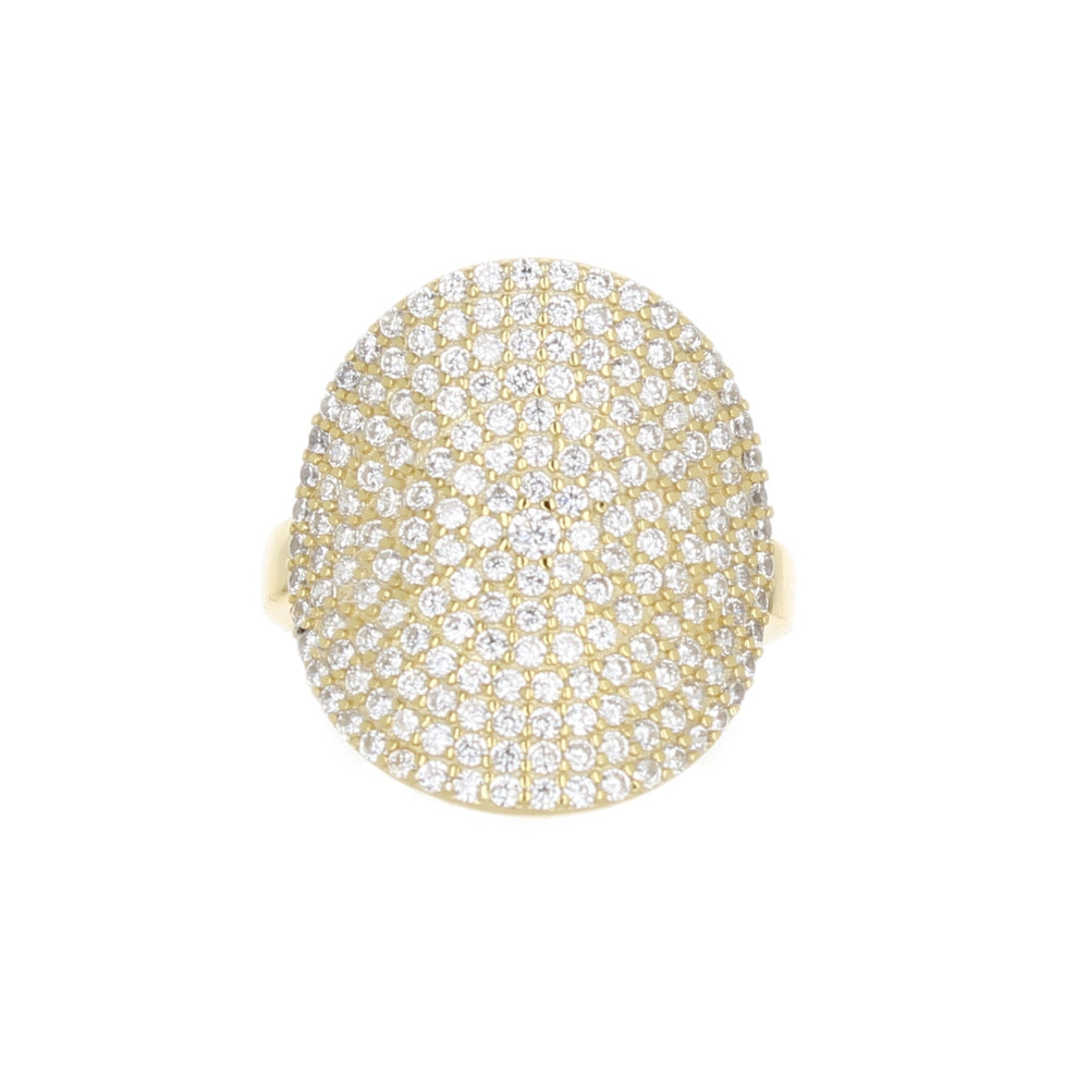 PAVE DISC RING