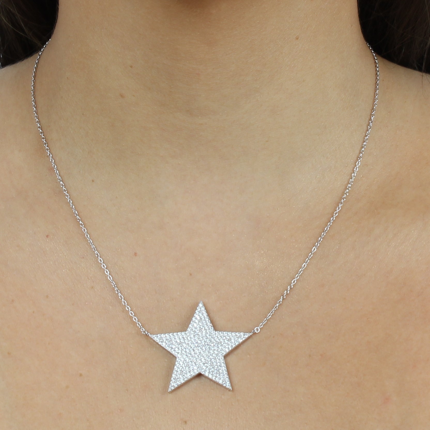 JUMBO PAVE STAR NECKLACE